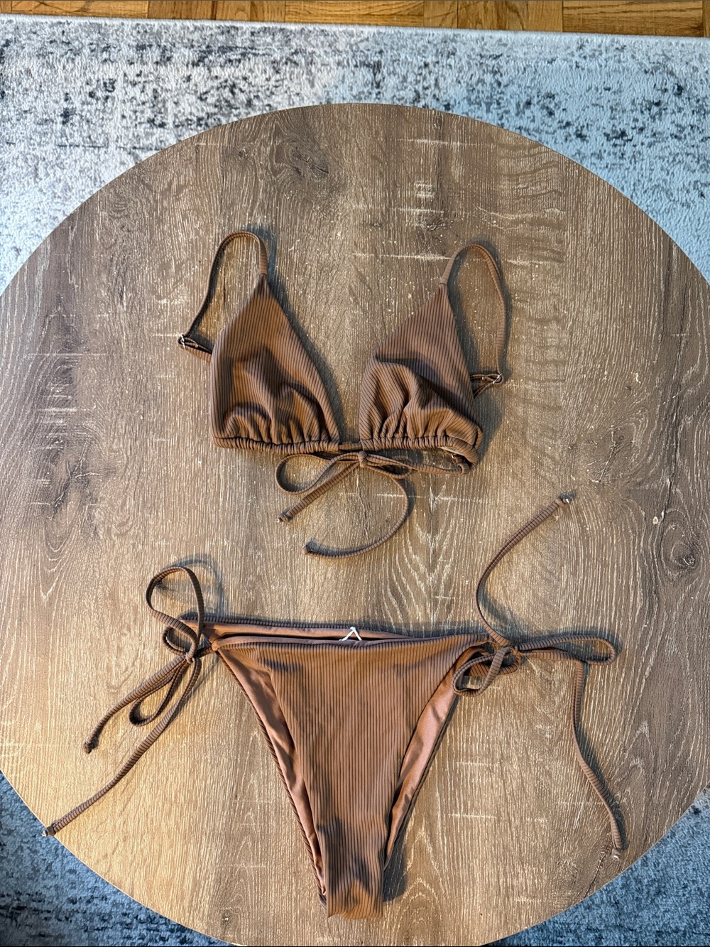 Grey Bandit x Ana, m Ribbed Bikini, Size Large